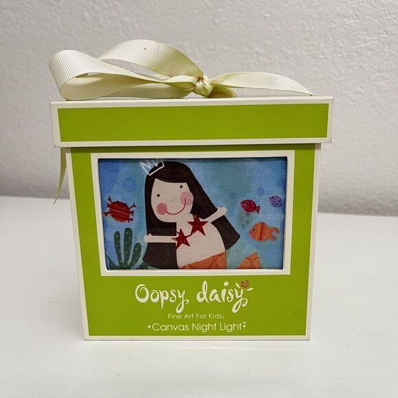 Oopsy Daisy Mermaid Canvas Night Light - Picture 9 of 13